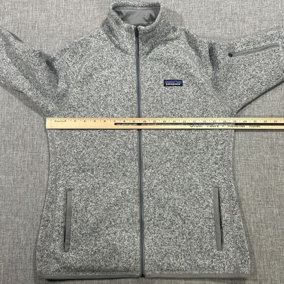 Patagonia Womens Better Sweater Size M Century Gray Fleece Full Zip Jacket 25542 - Picture 13 of 16
